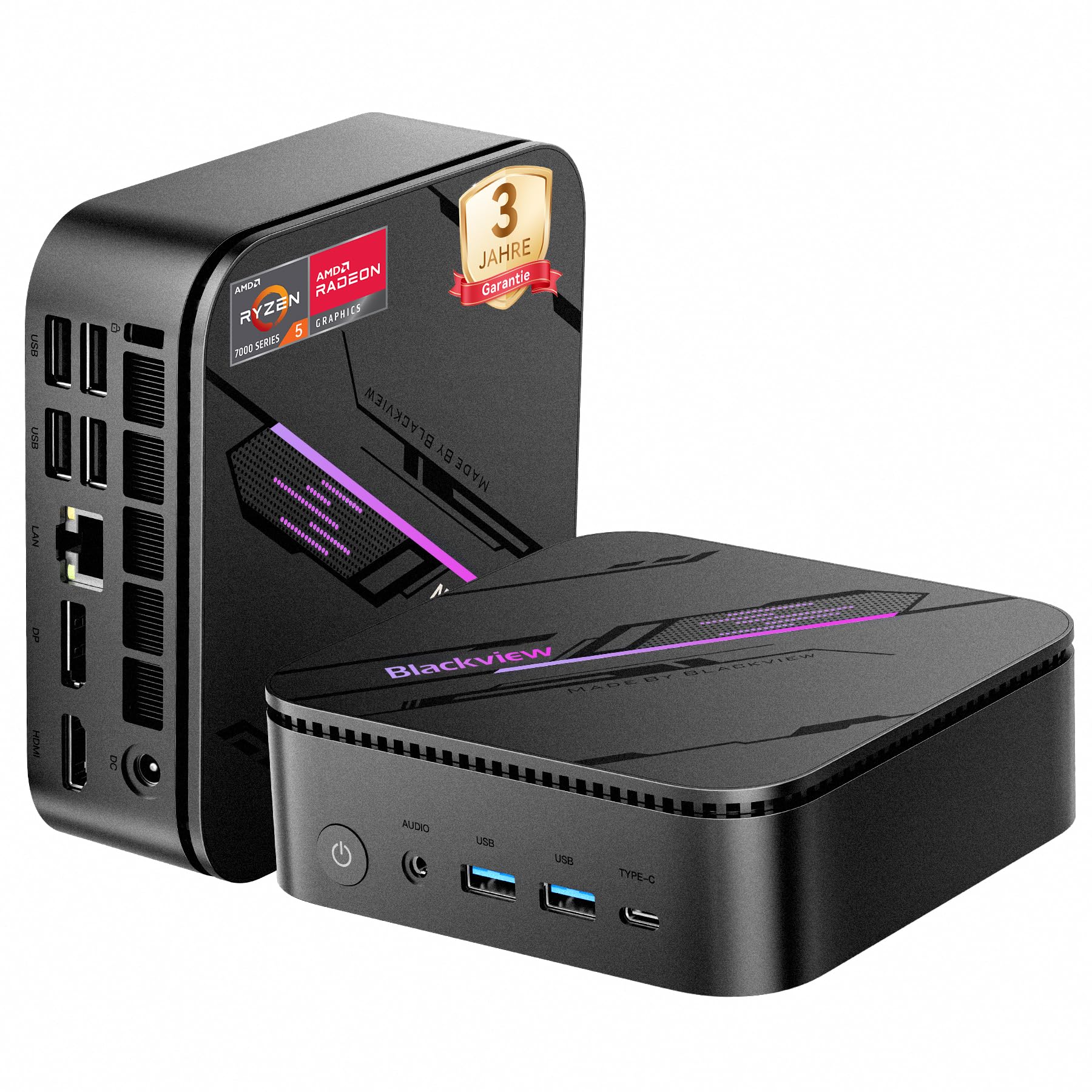 blackview-mp100-mini-pc-ryzen-7-16gb-512gb-braun-win11 image 8