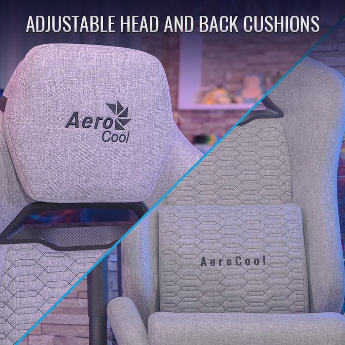 aerocool-royal-aeroweave-gaming-stuhl-stoff-grau image 8