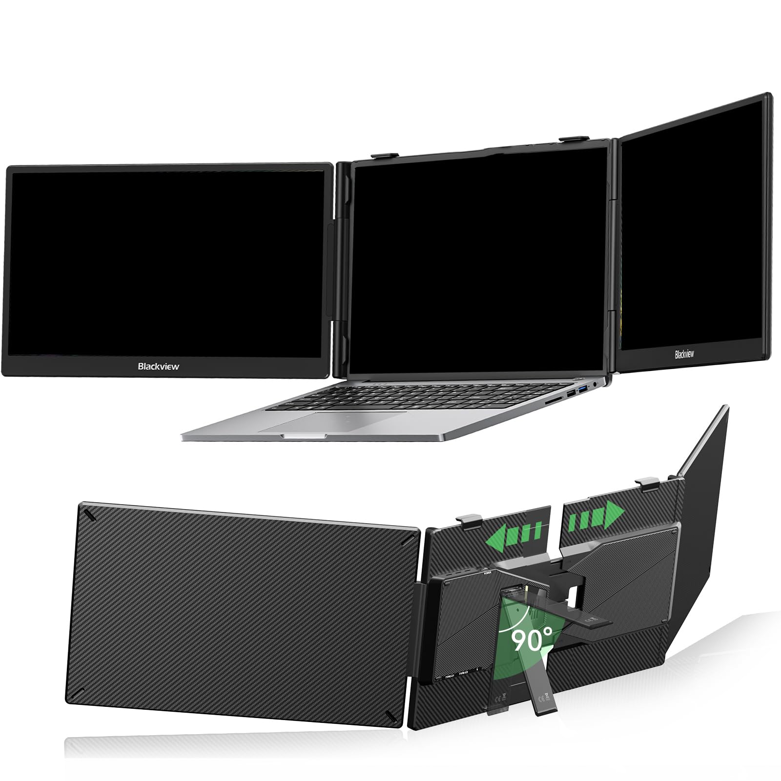 blackview-dcm-laptop-bildschirm-erweiterung-dual-screen-tragbar image 1
