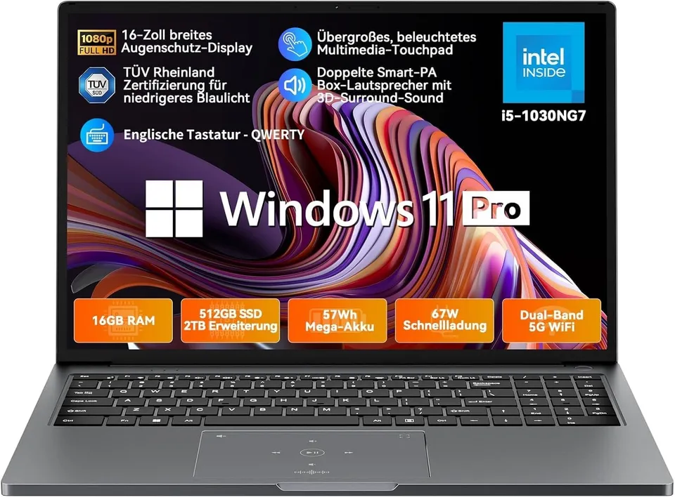 blackview-acebook-12-16-zoll-laptop-i5-16gb-512gb-win11 image 1