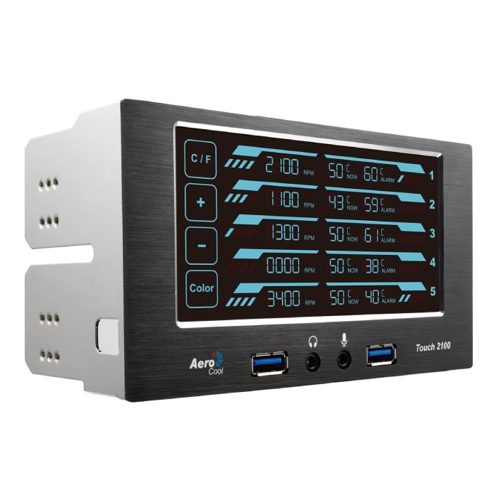 aerocool-touch-2100-l-ftersteuerung-touch-display-5-25-zoll image 1