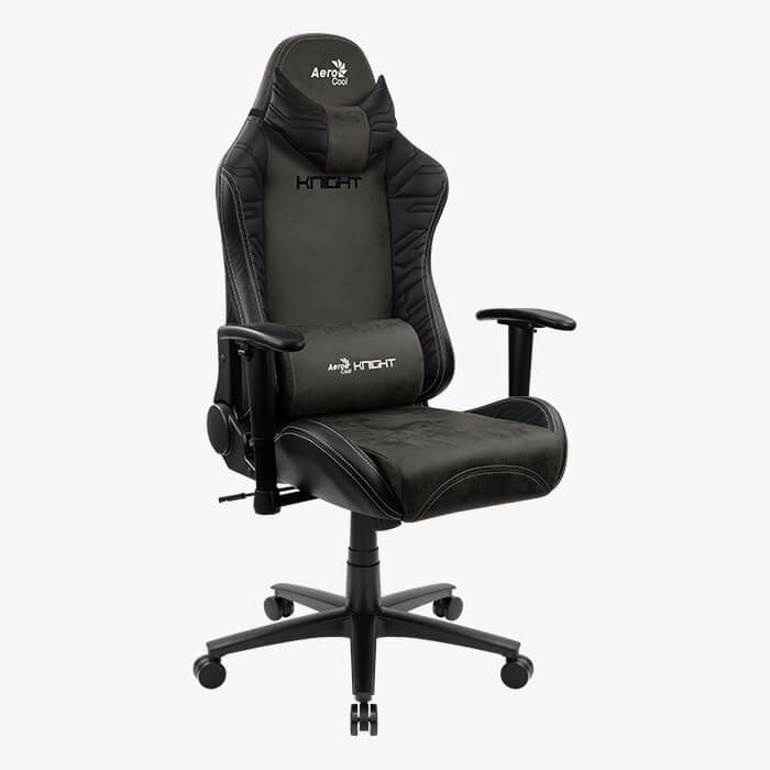 aerocool-knight-gaming-stuhl-aerosuede-schwarz image 1