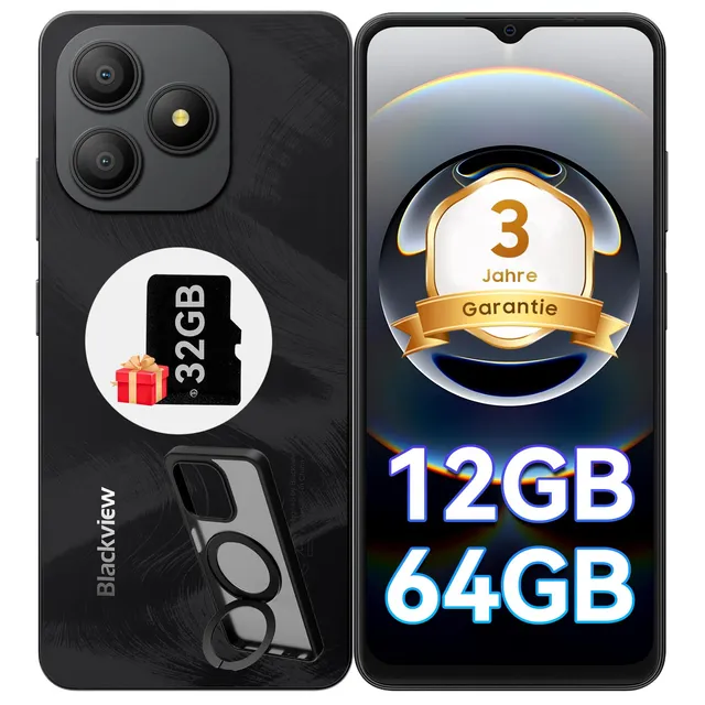 blackview-wave-9c-smartphone-ohne-vertrag-schwarz-64gb-5000mah image 1