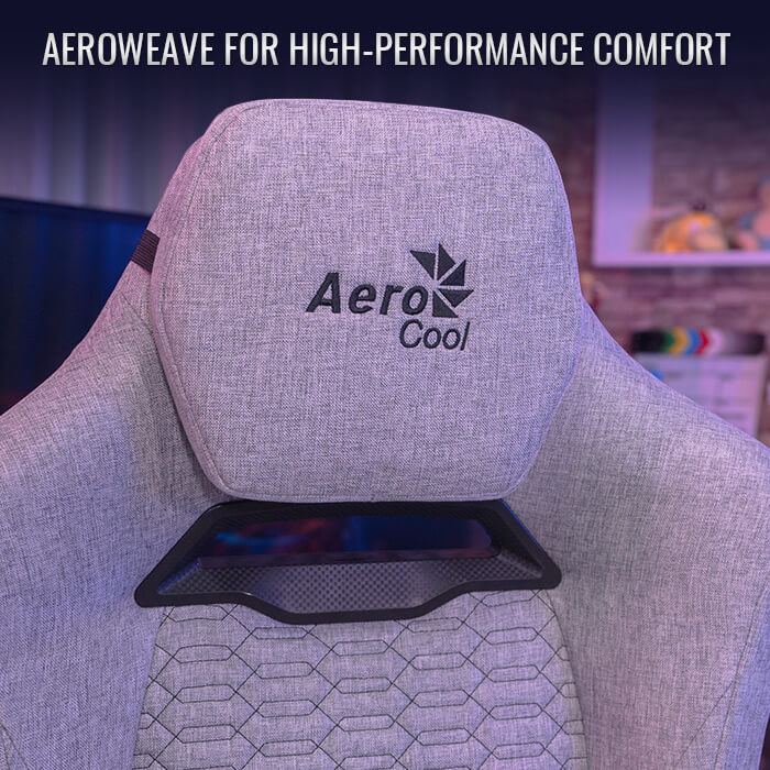 aerocool-royal-aeroweave-gaming-stuhl-stoff-grau image 3