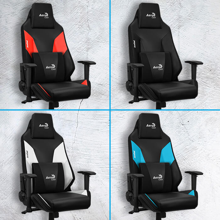 aerocool-admiral-gaming-stuhl-verstellbar-mit-kissen image 2