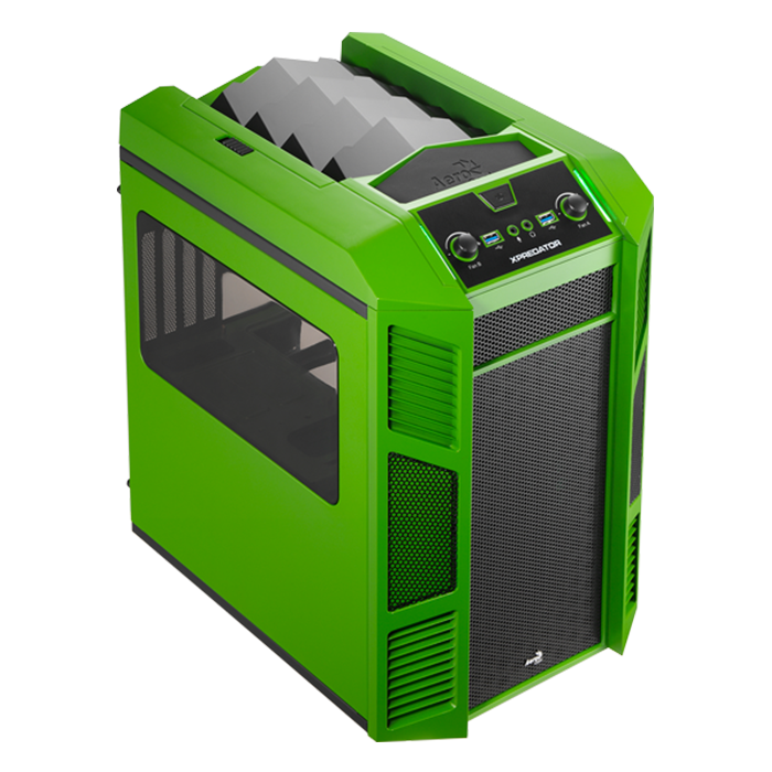 aerocool-xpredator-cube-pc-geh-use-gr-n-cube image 1