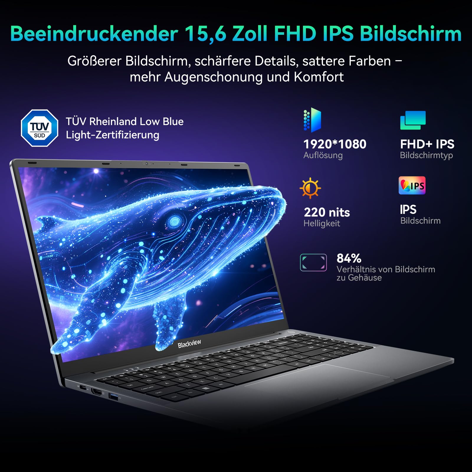 blackview-acebook-6-laptop-15-6-n150-16gb-256gb-fhd-ips-win-11 image 2