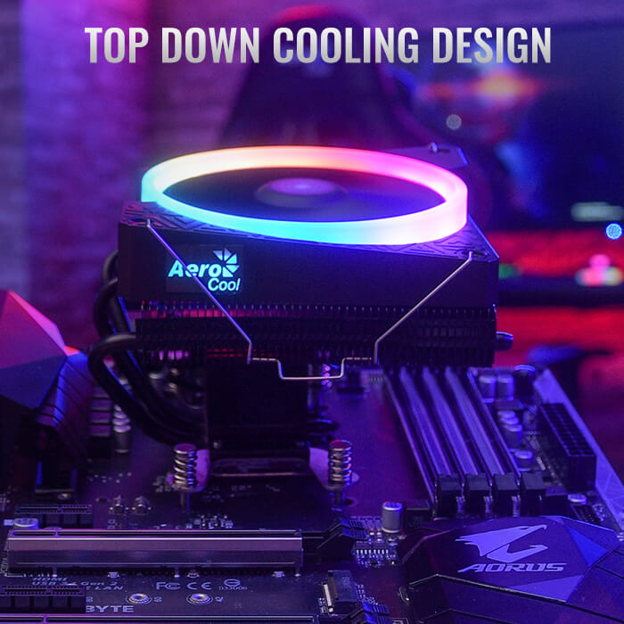 aerocool-cylon-3-cpu-k-hler-argb-top-down-125w image 3