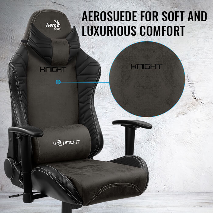 aerocool-knight-gaming-stuhl-aerosuede-schwarz image 2
