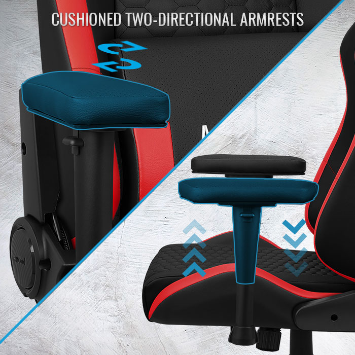 aerocool-crown-leatherette-gaming-stuhl-kunstleder-schwarz image 6