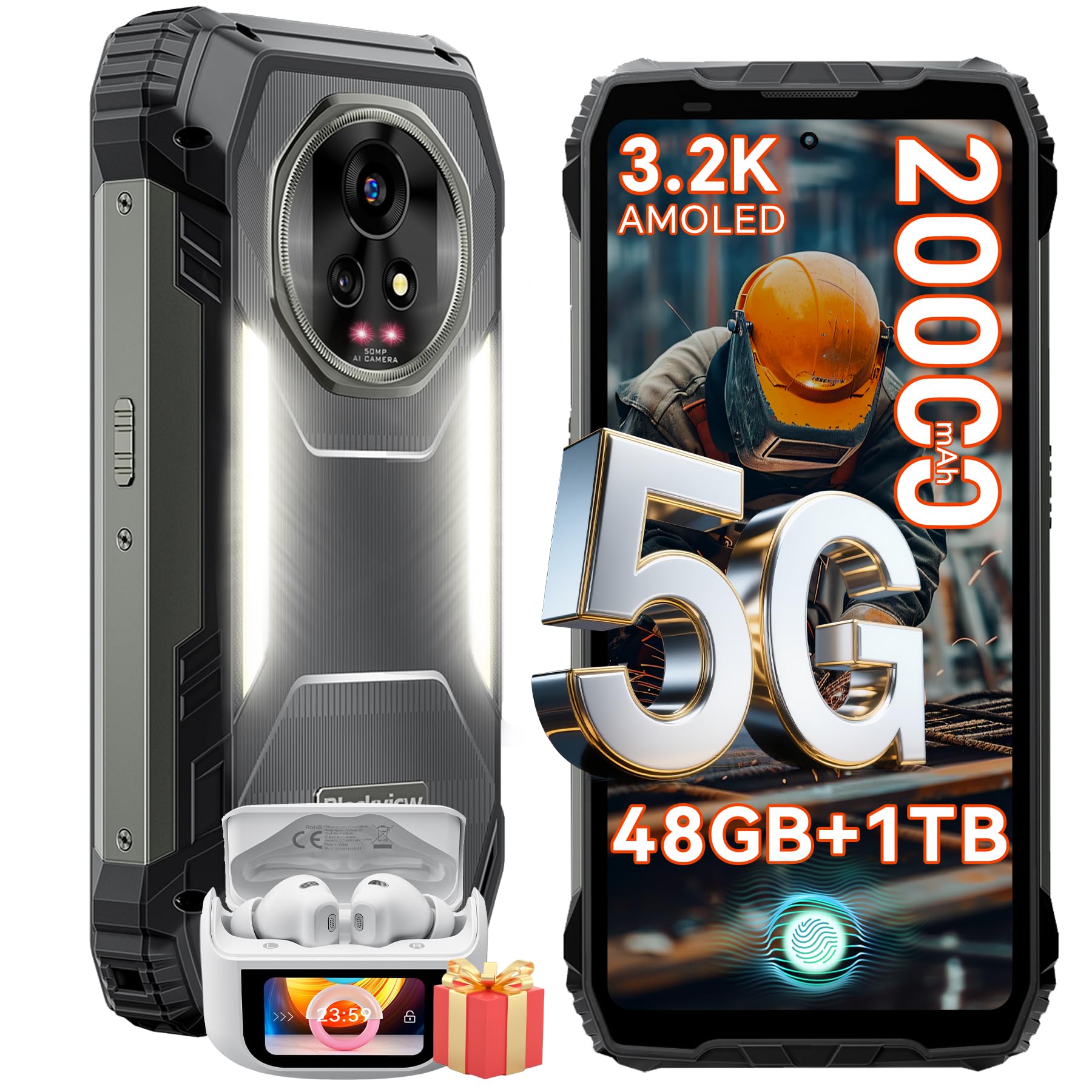 blackview-xplore-2-outdoor-handy-48gb-1tb-schwarz image 1