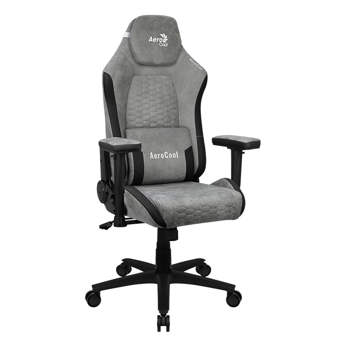 aerocool-crown-aerosuede-gaming-stuhl-stoff-schwarz image 1