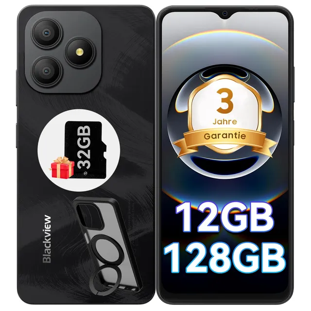 blackview-wave-9c-smartphone-12gb-128gb-5000mah-black-android-15 image 1