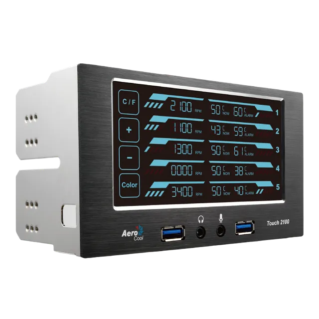 aerocool-touch-2100-l-ftersteuerung-touch-display-5-25-zoll image 1