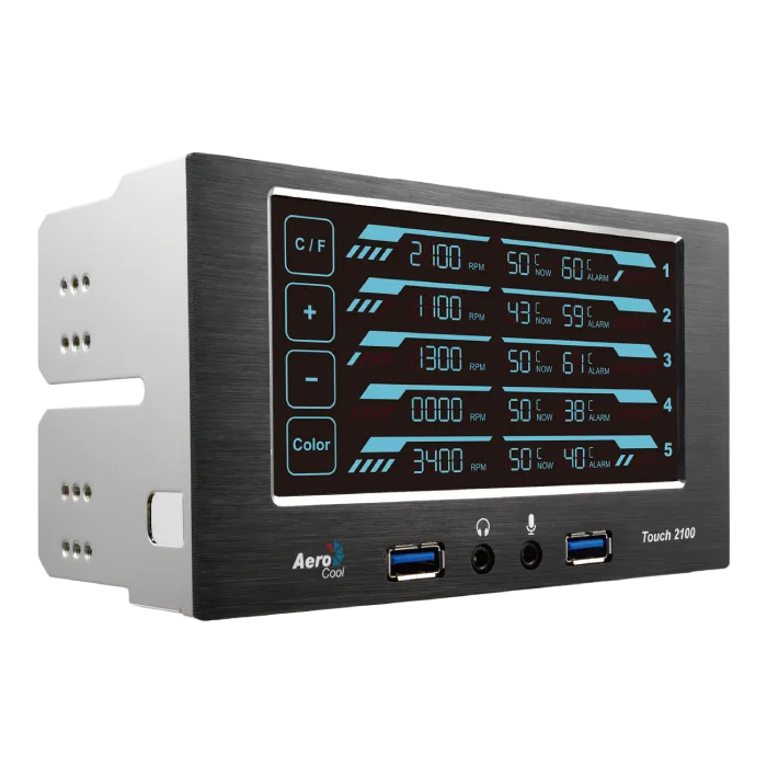 aerocool-touch-2100-l-ftersteuerung-touch-panel-schwarz image 1
