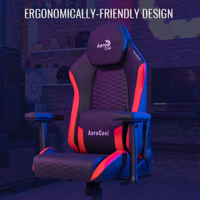 aerocool-crown-leatherette-gaming-stuhl-kunstleder-schwarz image 4