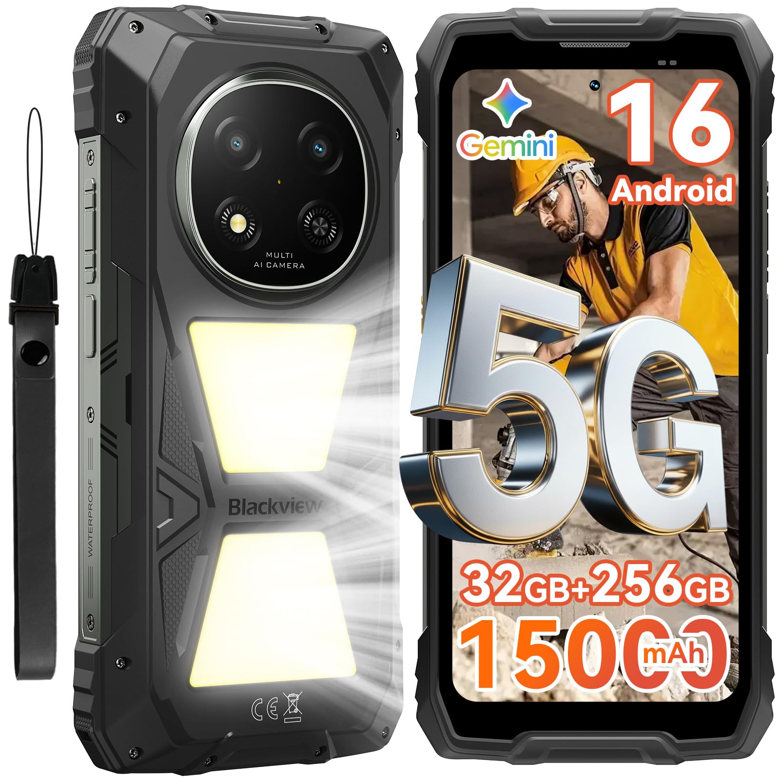 blackview-rock-2-pro-outdoor-smartphone-5g-256gb-15000mah image 1