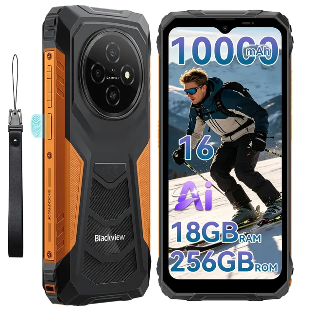 blackview-bv-outdoor-handy-ohne-vertrag-10000mah-orange image 1
