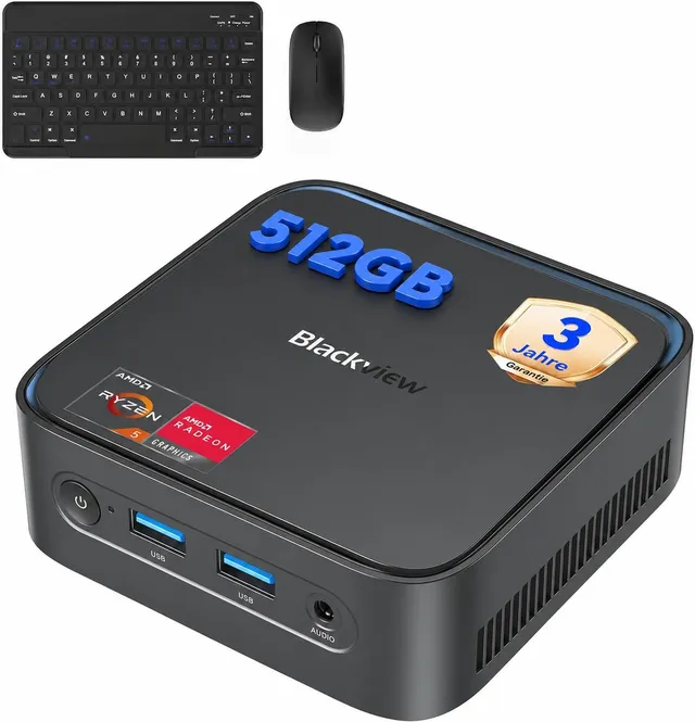 blackview-mp50-mini-pc-ryzen-5-16gb-512gb-win-11-pro-mit-tastatur image 1
