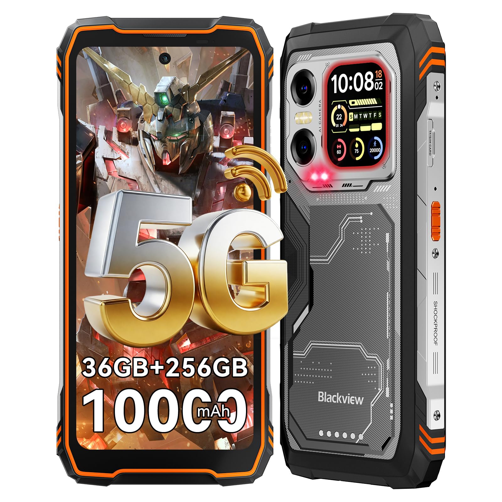 blackview-bv-outdoor-handy-5g-108mp-256gb-orange image 1