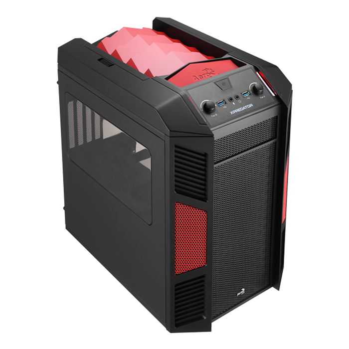 aerocool-xpredator-cube-red-cube-geh-use-rot image 1