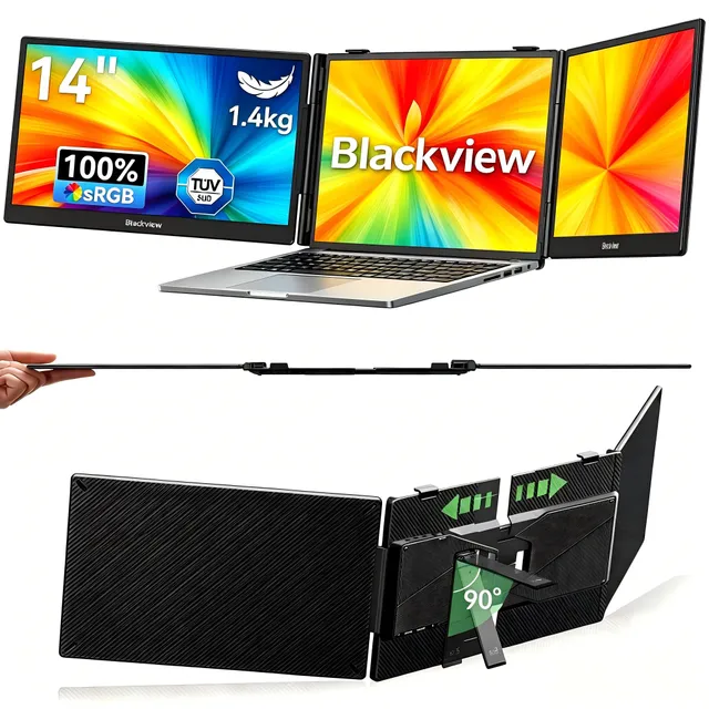 blackview-dcm5-14-1-triple-screen-monitor-full-hd-usb-c image 1
