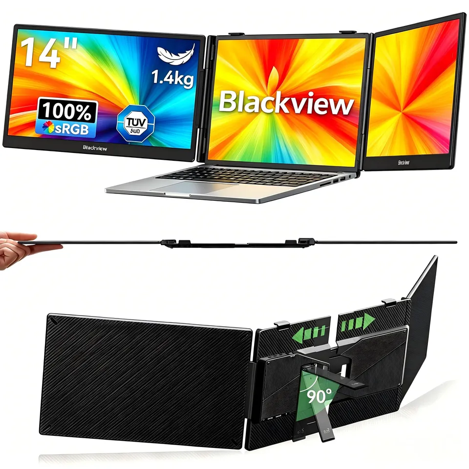 blackview-dcm5-14-1-triple-screen-monitor-full-hd-usb-c image 1