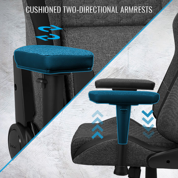 aerocool-crown-aeroweave-gaming-stuhl-schwarz-stoff-atmungsaktiv image 5