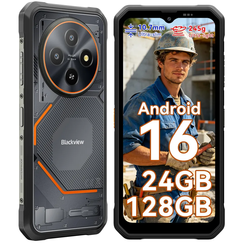 blackview-bv-outdoor-handy-24gb-128gb-schwarz-ip69k-android-16 image 1