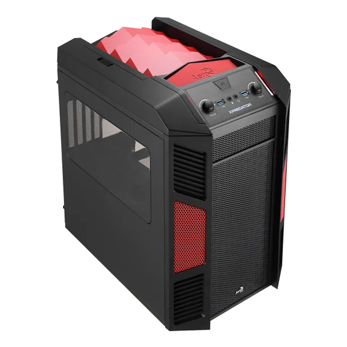 aerocool-xpredator-cube-red-pc-geh-use-rot image 1