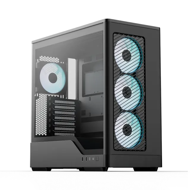 aerocool-d520a-pc-geh-use-midi-tower-schwarz image 1