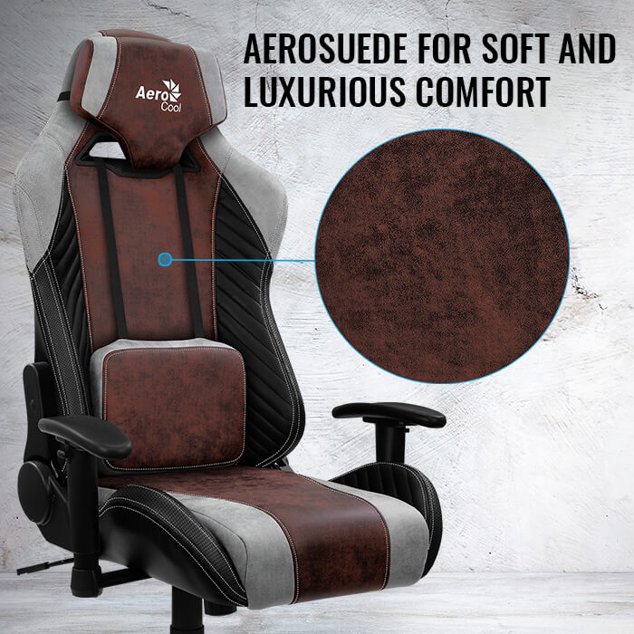 aerocool-baron-gaming-stuhl-schwarz-aerosuede-150-kg image 2