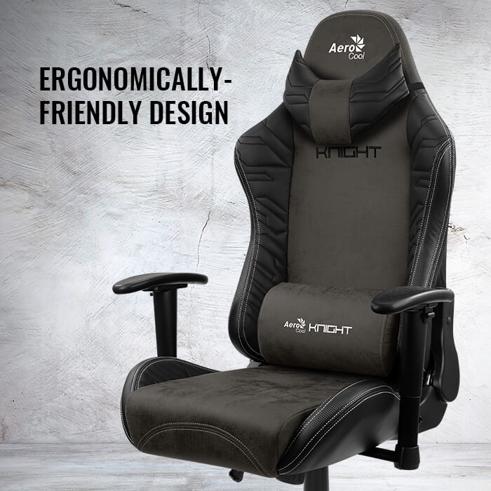 aerocool-knight-gaming-stuhl-aerosuede-schwarz image 4