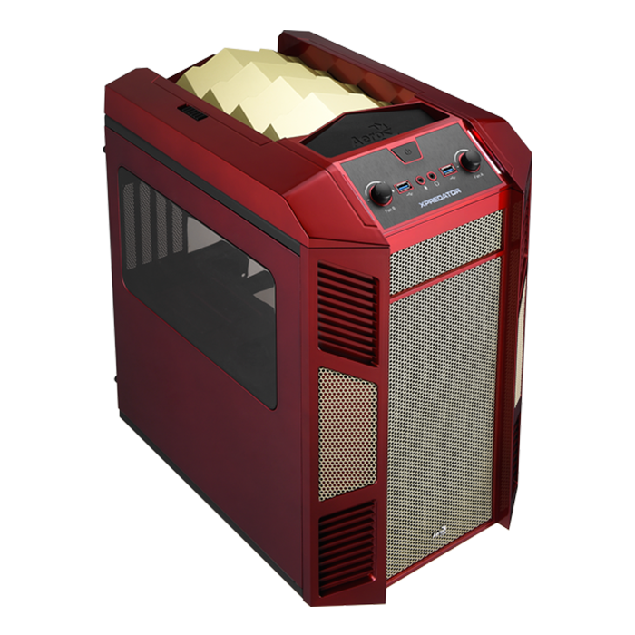 aerocool-xpredator-cube-red-gold-pc-geh-use-w-rfel image 1