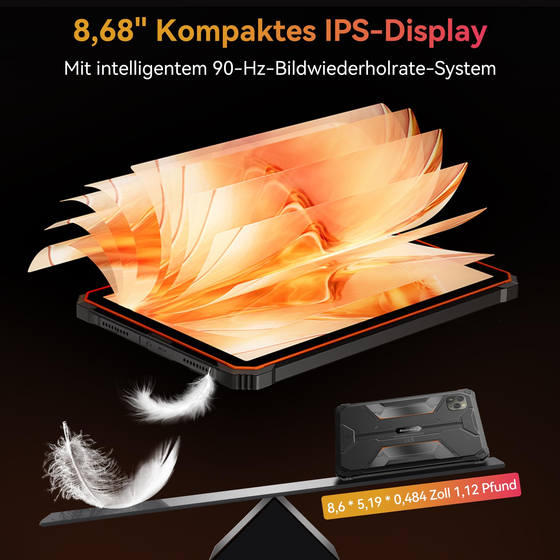 blackview-active-5-outdoor-tablet-8-zoll-orange-128gb-4g image 2