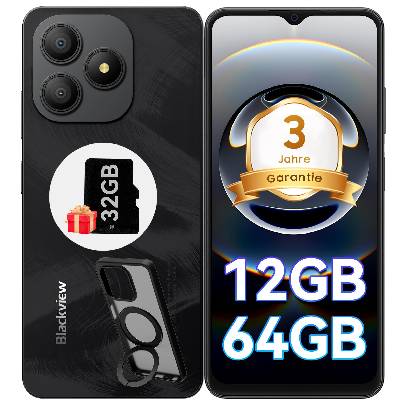 blackview-wave-9c-smartphone-ohne-vertrag-schwarz-64gb-5000mah image 1